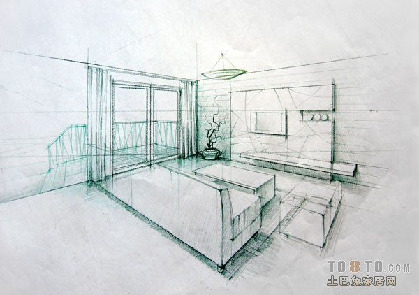 彩鉛草圖--- &ndash; 設(shè)計(jì)本裝修效果圖