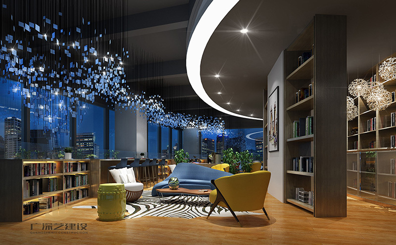 佛山商鋪裝修設計案例-佛山書吧-廣深藝建設